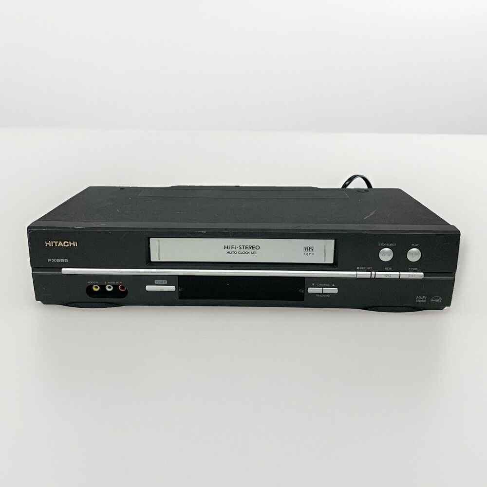 Hitachi VT-FX665A Hi-Fi Stereo VHS VCR 6-Head SQPB Recorder No Remote Tested